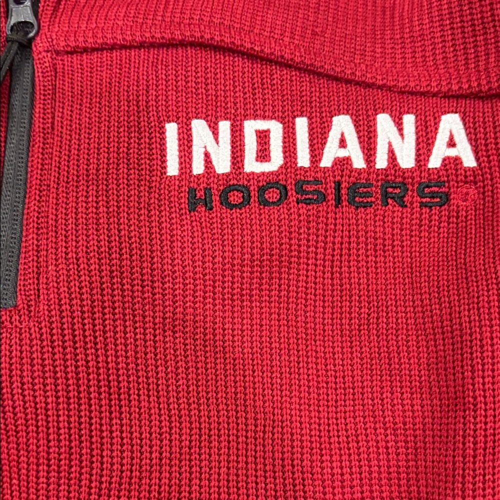 Campus Heritage Red Indiana Hoosiers Men's Zip-Up Sweater - Picture 3 of 6